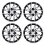 4Pcs 14in Hubcap Wheel Cover Stylish Look Scratch 1
