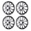 4Pcs 14in Hubcap Wheel Cover Stylish Look Scratch 8