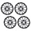 4Pcs 14in Hubcap Wheel Cover Stylish Look Scratch 2