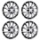 4Pcs 14in Hubcap Wheel Cover Stylish Look Scratch 9
