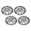 4Pcs 14in Hubcap Wheel Cover Stylish Look Scratch 7