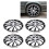4Pcs 14in Hubcap Wheel Cover Stylish Look Scratch 12