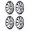4Pcs 14in Hubcap Wheel Cover Stylish Look Scratch 3