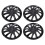 4Pcs 14in Hubcap Wheel Cover Stylish Look Scratch 7