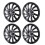 4Pcs 14in Hubcap Wheel Cover Stylish Look Scratch 2