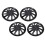 4Pcs 14in Hubcap Wheel Cover Stylish Look Scratch 10