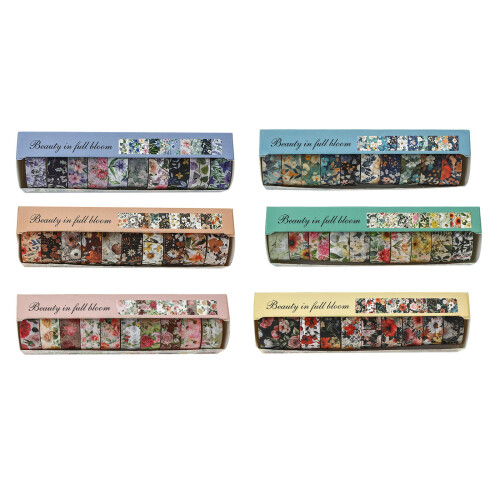 Flower Pattern Tape Background Masking Tape Scrapbooking-3 1