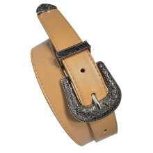 Unique Waist Chain Carved Buckle Leopard Print Chain-khaki