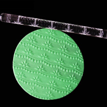 28-Muster-Acryl-Rollenrolle für Keksteig und Fondant 07#