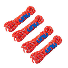 4lots Survival Parachuted Cord Lanyard Outdoor Camping Rope-Red