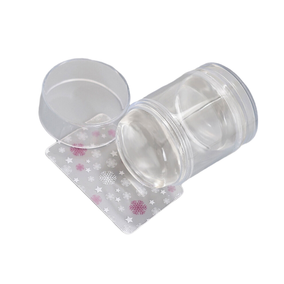 Nail Art Stamper Kit Clear Silicone Nail Stamping Kit-Clear