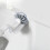 Small Push Top Waste Bin with Toilet Brush For Efficient-White 5
