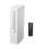 Small Push Top Waste Bin with Toilet Brush For Efficient-White 1