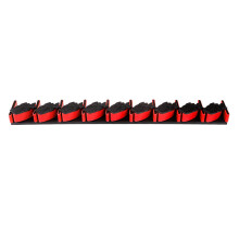 Vertical 9 Rod Fishing Rod Holder Wall Mounted Fishing-Red