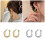 Geometric Ear Clips Lightweight and Comfortable U-shaped-Silver 3