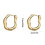 Geometric Ear Clips Lightweight and Comfortable U-shaped-Silver 4