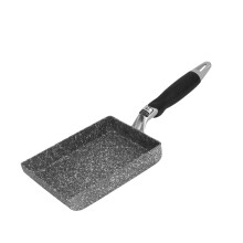 Medical Stone Frying Pan Rectangular Non-Stick Stone-Coated Omelette Pan For Pancakes And Eggs