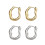 Geometric Ear Clips Lightweight and Comfortable U-shaped-Silver 2