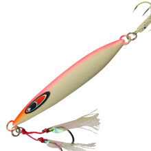 Metal Jigs Spoon Glow In The Dark Luminous Jigging Lure Spinner Hook For Artificial Baits