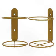 Set of 2 Metal Wine Racks for Wall Mounting Bottle Display Holder Kitchen Bar Dining Room Storage Organizer