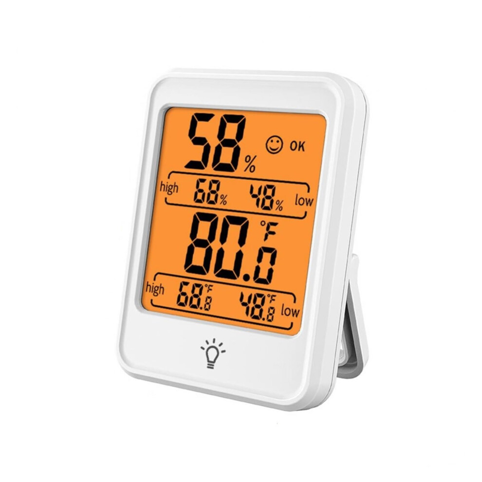 White Thermohygrometer Lcd Digital Thermometer Hygrometer Indoor Temperature Humidity Monitor Weather Station Mc41