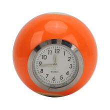 Resin Billiards Ball Shape Table Clock – Accurate Decorative Reloj for Home & Bar