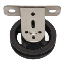 Wall Mount Fixed Pulley Wheel, 360 Rotation, Stainless Steel, Home Gym DIY