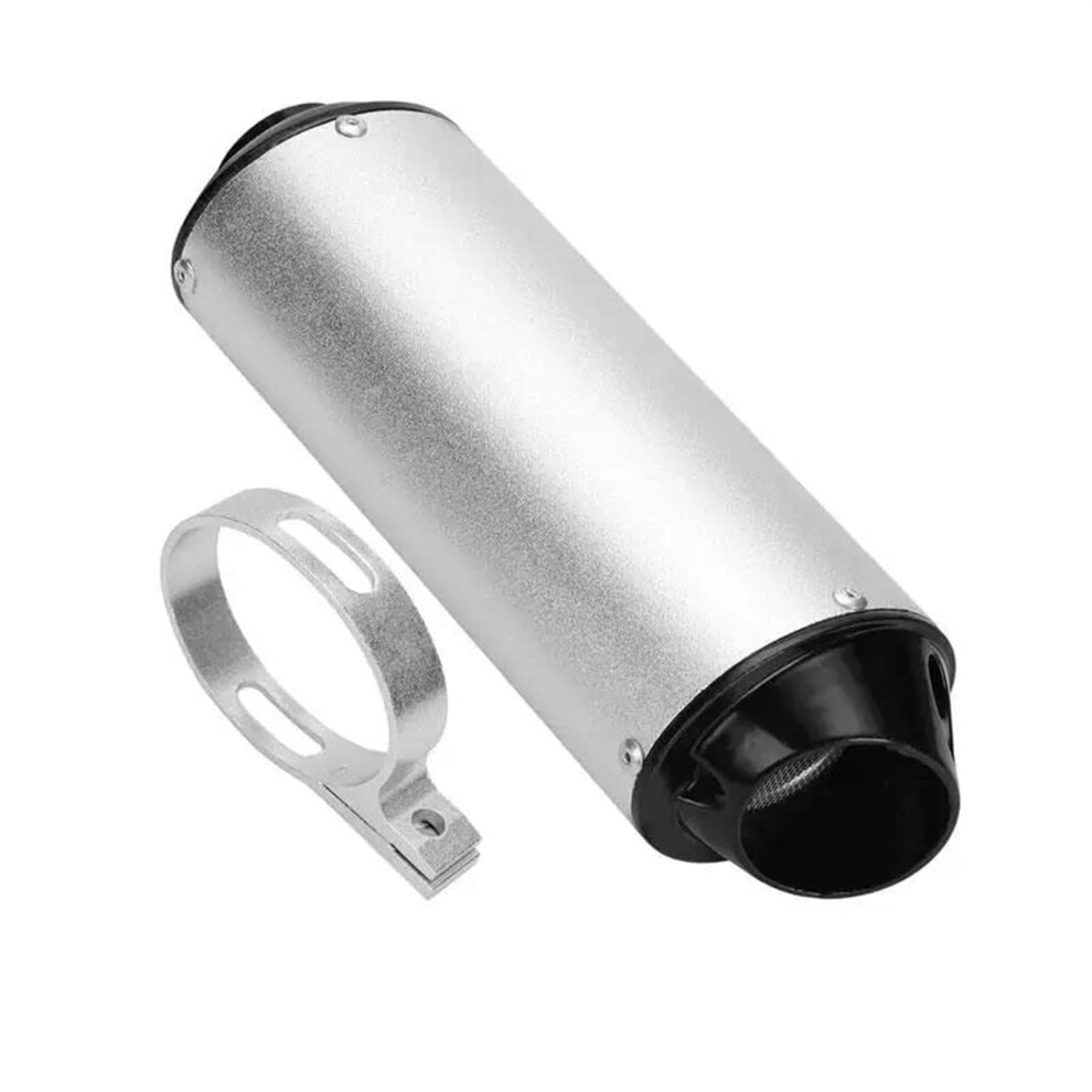 Motorcycle Parts Muffler 28Mm 32Mm 38Mm Tail Pipe Section Silencer Dirt Pit Bike Atv Scooter Motocross 28Mm Silver 9016109884046