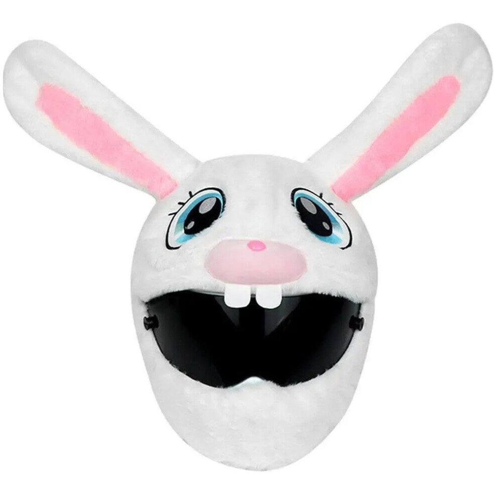 Motorcycle Helmet Cover Plush Bunny Cartoon Style Cute For Motorcycle Helmets And Riding Equipment 9393856737208