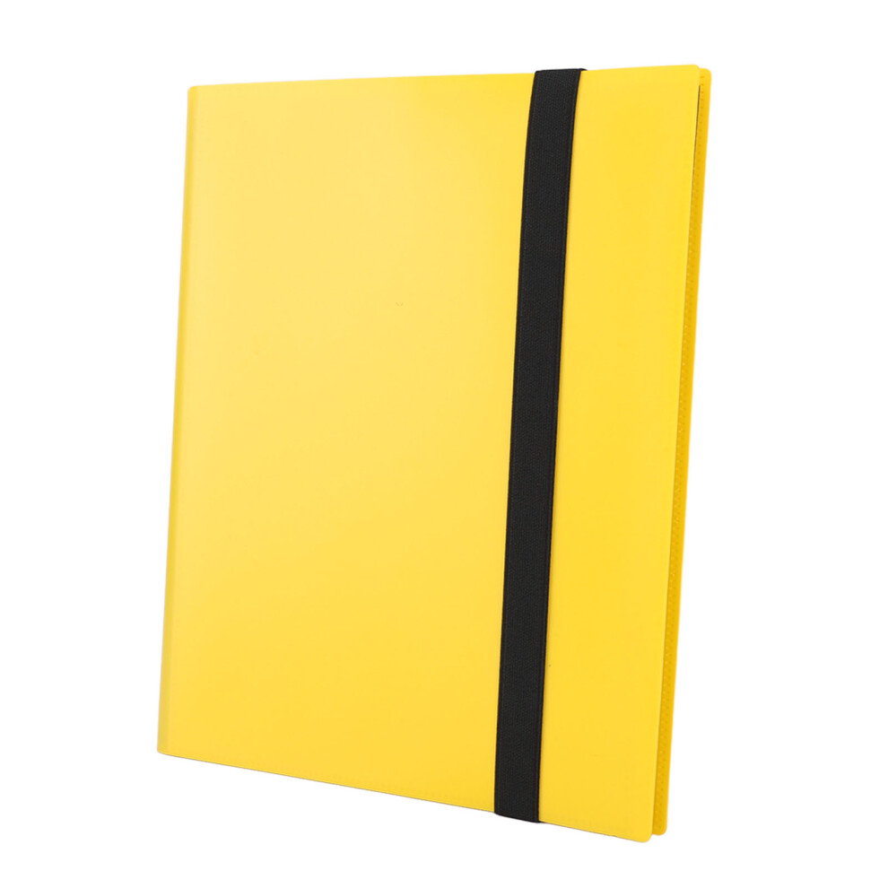 9-Pocket Pp Card Binder For Trading & Anime Idol Cards Yellow 4991349754685