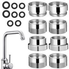 8pcs Faucet Adapters Water Purifier Faucet Adapters Kitchen Aerators Adapters Faucet To Hose Adapters