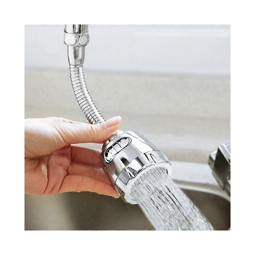 Efficient Kitchen Faucet Accessory, Polished Chrome Dual Mode Adjustable, Anti-Splash Sprayer 360 Degree Swivel, Water Saving Nozzle High-Pressure, 6935159158866