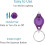 10 Pieces Uv Light Mini Led Keychain Flashlight Torch Keyring Lights 3
