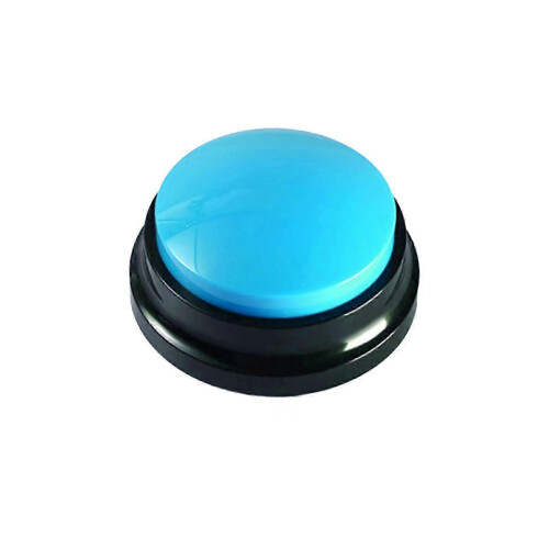 Recordable Talking Pet Starter Speaking Button Dog Training Communication Toy--Pink Blue