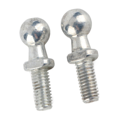 Durable M6 Iron Ball Stud Bolt Set 2 Pcs for Car Gas Struts Bonnet 2
