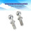 Durable M6 Iron Ball Stud Bolt Set 2 Pcs for Car Gas Struts Bonnet 16