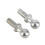 Durable M6 Iron Ball Stud Bolt Set 2 Pcs for Car Gas Struts Bonnet 15