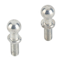 Durable M6 Iron Ball Stud Bolt Set 2 Pcs for Car Gas Struts Bonnet