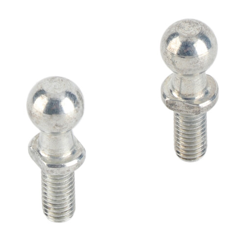 Durable M6 Iron Ball Stud Bolt Set 2 Pcs for Car Gas Struts Bonnet