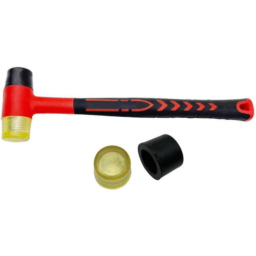 Soft Hammer Ergonomic Handle Rubber Hammer Non Marring Red For Versatile Applications 1