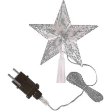 Christmas Tree Top With 10 Leds With Power Plug - Illuminated Christmas Tree Top In Warm White - Christmas Tree Star Top Tree Top-Good