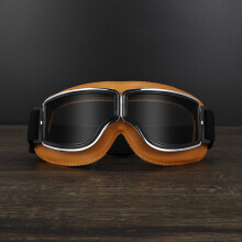 (9#) NEW Motorcycle Windproof Goggles Retro Vintage Motorbike Glasses Bike Sports Eyewear
