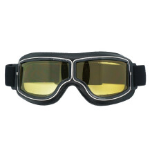 (3#) Mens Motorcycle Windproof Goggles Retro Vintage Motorbike Glasses Bike Sports Eyewear