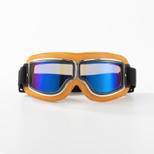 (12#) Mens Motorcycle Windproof Goggles Retro Vintage Motorbike Glasses Bike Sports Eyewear
