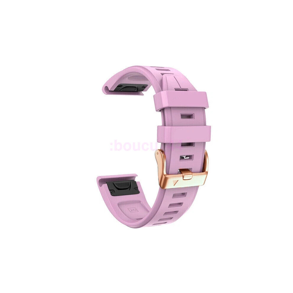 (Pink, Garmin Fenix 7S Pro) Rose Gold Buckle Easyfit Strap For Garmin Fenix 7S 6S Pro 5S 2S Watch Band 20Mm Pink,Gold 4069369136467