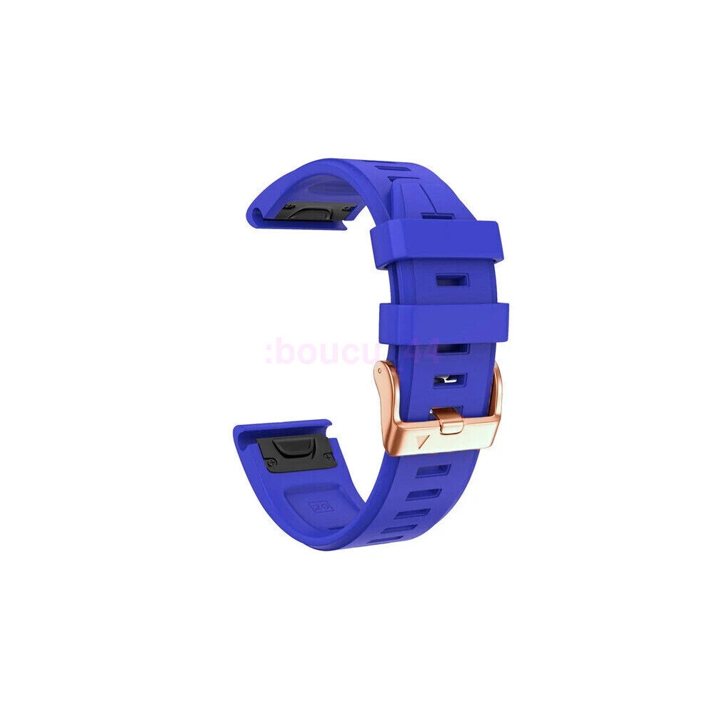 (Sapphire, 20Mm Fenix 6Spro) 20Mm Rose Gold Buckle Easyfit Strap For Garmin Fenix 7S 6S Pro 5S 2S Watch Band Blue,Gold 4069369137327
