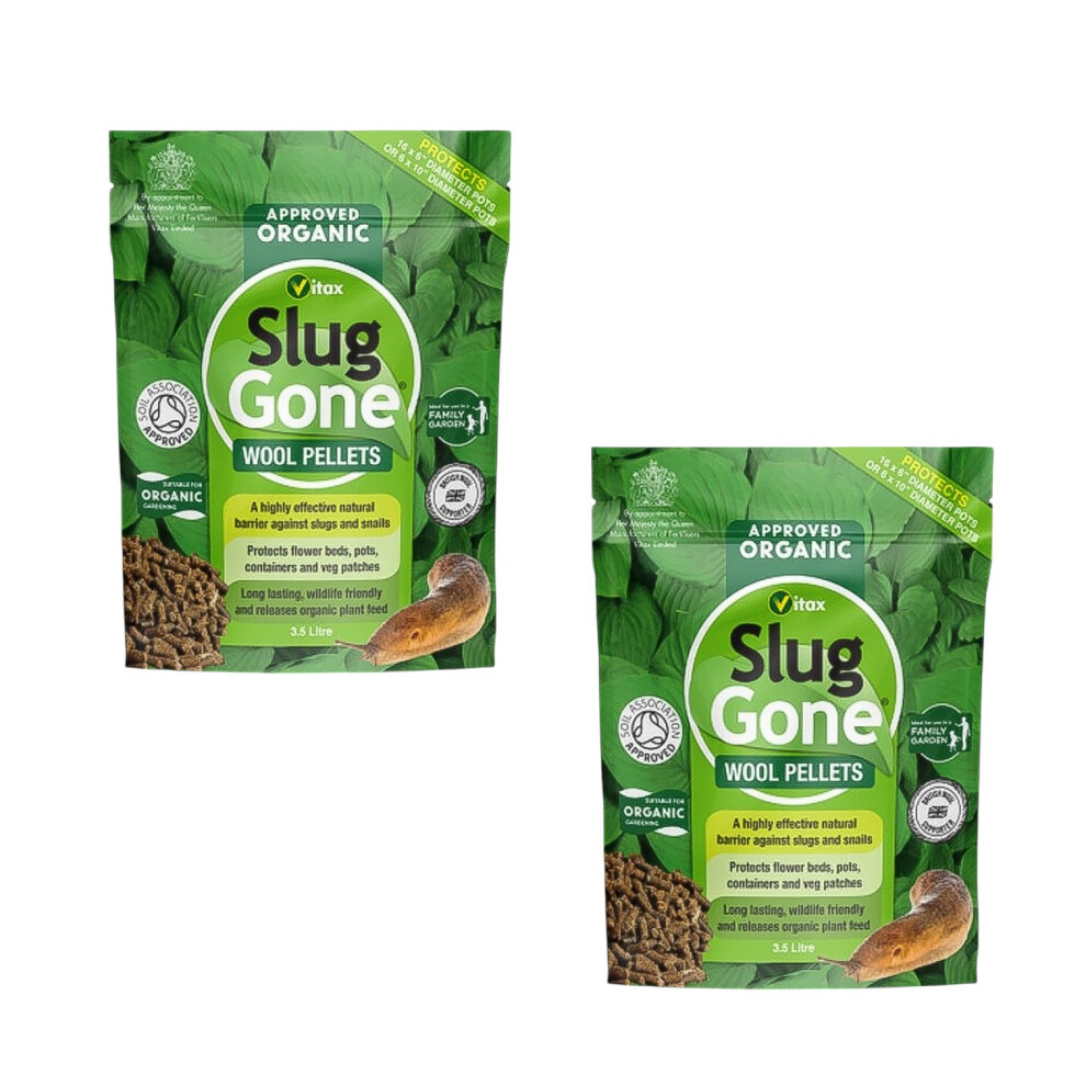 Vitax Slug Gone Organic Wool Pellets 2 X 3.5L Pet Safe