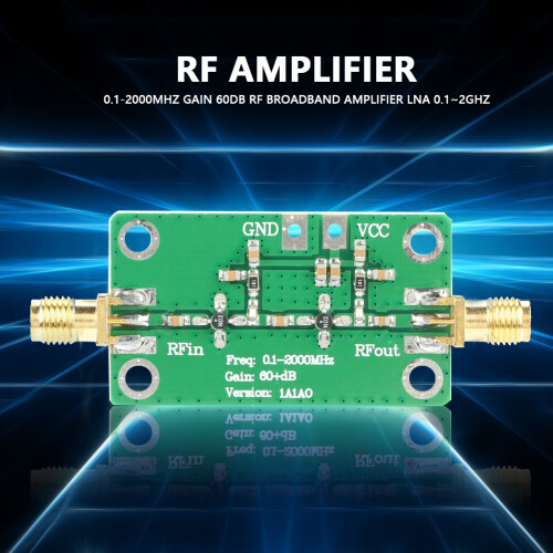 0.1-2000MHz 60dB RF Broadband LNA Amplifier for Wireless Communication