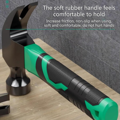 Claw Hammer Straight Claw Shock Absorbing Handle Multifunctional Heavy Duty Hand Tool 2