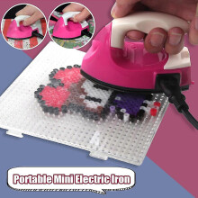 Steam Iron Portable Mini Electric Iron Travel Plastic Beads Clothes Sewing Supplies Clearance